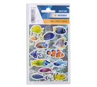 HERMA 15690 Lot de 39 autocollants avec motif d'animaux marins - Étiquettes pour enfants pour album photo, journal intime, album de poésie, scrapbooking, décoration d'anniversaire, lettres, bricolage