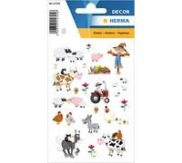 HERMA 15705 Stickers Enfants Petite ferme (72 Autocollants Papier Mat) Autocollants permanents Motif Étiquettes pour filles et garçons Multicolore