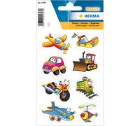 HERMA 15707 Autocollants Yeux mobiles pour enfants (8 autocollants, plastique, mat) autocollants permanents pour filles et garçons, multicolore