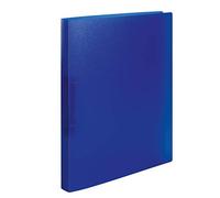 HERMA 19166 Lot de 60 classeurs à anneaux Transparent Format A4 Bleu foncé 2 anneaux Plastique solide 25 mm de large Classeur transparent pour l'école et le bureau