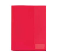 Chemise à lamelle, PP, A4, rouge translucide