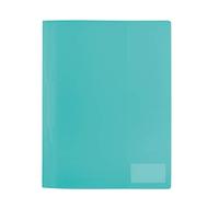 HERMA 19487 - Pochette A4 translucide en film polypropylène stable avec étiquette et pochette d'insertion Format A4 Turquoise.