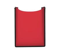 HERMA 19550 Boîte à cahiers A4 en plastique transparent rouge ouvert pour enfants pour classeurs à feuilles mobiles, livres, cahiers scolaires, blocs-notes et documents, dossier robuste pour sac à dos