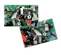 HERMA 19599 Street Soccer Lot de 3 sous-mains en carton effaçables pour enfants 55 x 35 cm Motif double face Pour filles et garçons