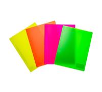 HERMA 19640 Lot de 12 chemises A4 translucides en plastique avec étiquette d'identification, pochette et languette en métal, pour l'école et le bureau