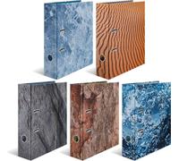 HERMA 19649 Assortiment de 5 classeurs à motifs "Nature