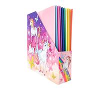 Herma Porte-revues A4 19715 – motif licorne, 7,5 cm de large, pliable, carton solide