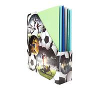 HERMA 19716 Porte-revues format A4 avec motif football 7,5 cm de large pliable en carton solide pour filles et garçons
