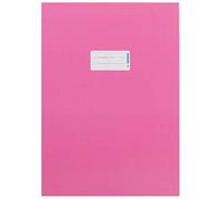 HERMA 19749 Lot de 10 couvertures pour cahiers d'école, format A4, en carton rose, avec champ d'inscription, en papier solide et extra fort, pour cahiers d'école, colorées