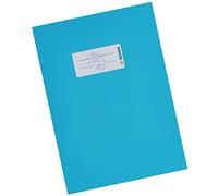 Herma Protège-cahiers 19764 A5 – Carton bleu clair, champ d'inscription, papier extra fort