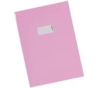 HERMA 19805 Protège-cahiers, format A4, en carton rose, avec champ d'inscription, en papier solide et extra fort, protège-cahiers d'école, couleur