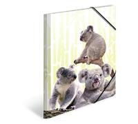 Herma 19967 Porte-documents DIN A3 Animaux exotiques en plastique solide avec rabats intérieurs imprimés, reliure élastique, classeur à onglets, 1 porte-documents pour enfants