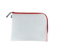 Pochette à fermeture à zip 'Mesh Bags', A4, rouge