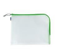 Herma Pochette A4 Mesh Bags zippée 36×28 cm transparente vert