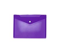 Herma Pochette à documents 20061 – PP A5 transparent violet à bouton-pression
