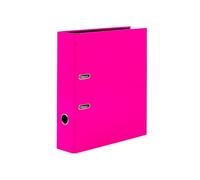 HERMA 20065 Classeur A4 rose fluo, 7 cm de large, motif : classeur à levier en carton avec impression intérieure pour l'école et le bureau, classeur à anneaux stable, pour garçons et filles