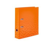 HERMA 20124 Classeur A4 Color Orange 7 cm de large Motif classeur à levier en carton avec impression intérieure pour l'école et le bureau Classeur à anneaux stable en carton pour garçons et filles