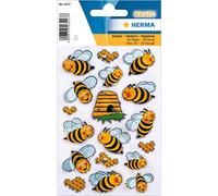 HERMA 3227 stickers muraux 3D à Abeilles pour enfant et anniversaires - 1 feuille de 18 autocollants