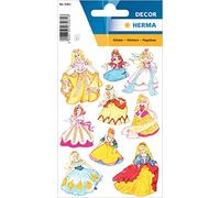 HERMA 3461 Lot de 27 autocollants princesse pour fille avec motif princesse Étiquettes pour album photo, journal intime, album de poésie, scrapbooking, anniversaire, décoration lettres, bricolage