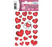 Sticker DECOR 'Coeurs & Lettres', gravure en argent