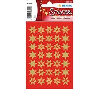 Herma Autocollants de Noël DECOR Étoiles – doré, chiffres 1–24