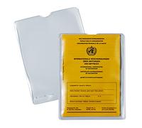 HERMA 5021 Lot de 25 pochettes transparentes pour passeport de vaccination pour carte de vaccination, porte-carte d'identité pour protéger les passeports, lot de pochettes en plastique transparent