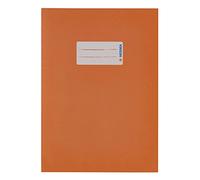 HERMA 5504 Lot de 10 protège-cahiers en papier recyclé résistant Couleurs vives Orange Format A5