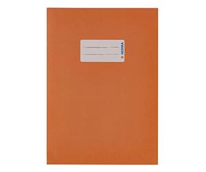 HERMA 5504 Lot de 10 protège-cahiers en papier recyclé résistant Couleurs vives Orange Format A5