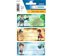 Herma 5512 de nom Manche Étiquettes pour l'école motif super héros, format 7, 6 x 3, 5 cm Contenu par Contenu : 9 étiquettes