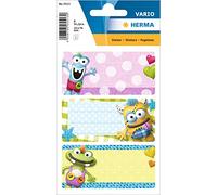 HERMA 5513 Lot de 9 étiquettes autocollantes pour livre Motif petits monstres 76 x 35 mm Pour l'école, les enfants, les filles, les garçons, Multicolore