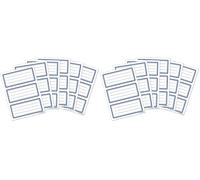 Herma 5798 - Panneaux Livre et Cahiers, Bord Bleu, 18 Étiquettes (Lot de 2)