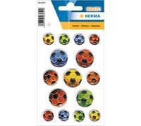 Sticker MAGIC 'Ballons de foot multicolores', gaufré