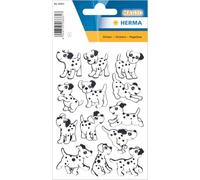 HERMA 6661 Animaux Stickers pour Enfants Dalmatien (13 Autocollants Mousse Souple Mat) Autocollants permanents Motif Étiquettes pour filles et garçons Multicolore
