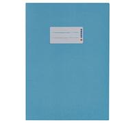 HERMA 7087 Lot de 10 protège-cahiers en papier recyclé épais et couleurs riches Bleu clair Format A5