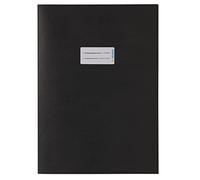 HERMA 7096 Lot de 10 enveloppes en papier format A4 avec zone d'étiquetage, en papier recyclé solide et extra résistant, protège-cahiers d'école, noir