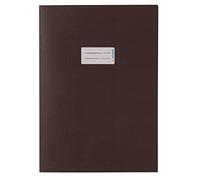 HERMA 7097 Lot de 10 protège-cahiers A4 en papier marron avec champ d'étiquetage en papier recyclé solide et couleurs riches