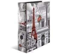 Classeur à levier à motifs 'Paris', A4, dos: 70 mm