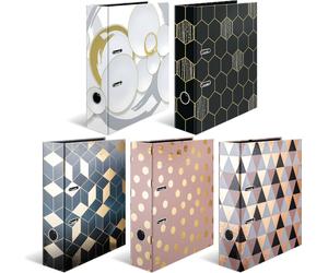 HERMA 7178 Reliures à motifs A4 70 mm Fashion&Style set de 5 modèles différents