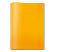 HERMA 7494 Lot de 25 couvertures pour cahiers d'école, format A4, en film polypropylène résistant et facile à nettoyer, orange transparent