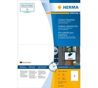Herma 9541, Blanc, Rectangle, A4, Universel, Polyéthylène, Matte