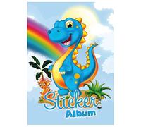 Herma Album de broderie Dinosaure Format A5 Bleu