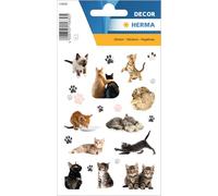HERMA Autocollants en forme de chat, pour enfants et tout-petits, avec motif de chat, pour album photo, cadeau, anniversaire, lettres, bricolage