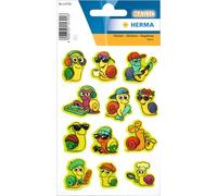 HERMA Autocollants en forme de coquille d'escargot néon pour enfants et tout-petits - Avec motif d'escargot - Pour album photo, scrapbooking, cadeau d'anniversaire, lettres, bricolage