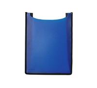 HERMA Boîte de classement A4 - Cartable ouverte sur le dessus - 34,5 x 26 x 7 cm - En plastique bleu - Pour classeurs, livres, cahiers d'école, blocs et documents, porte-documents stable pour enfants