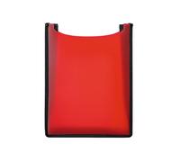 HERMA Boîte de classement A4 - Cartable ouverte sur le dessus - 34,5 x 26 x 7 cm - En plastique rouge - Pour classeurs, livres, cahiers d'école, blocs et documents - Porte-documents stable pour enfant