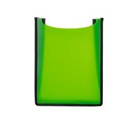HERMA Boîte de classement A4 - Cartable ouverte sur le dessus - 34,5 x 26 x 7 cm - En plastique vert - Pour classeurs, livres, cahiers d'école, blocs et documents, porte-documents stable pour enfants
