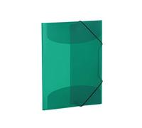 Herma Fichier polypropylène 19521 - chemise à élastique translucide vert foncé A3, 3 rabats