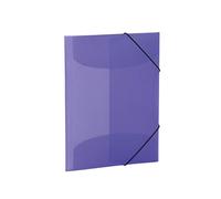 Herma Fichier Polypropylène 19581 – A4 Violet translucide, élastique, 3 rabats intérieurs