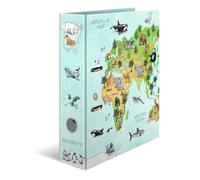 Herma Classeur à anneaux Carte du monde A4 7 cm – motif école maternelle, impression intérieure
