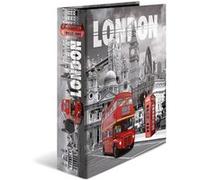 HERMA Classeur à levier A4 'London' – dos 70 mm – motifs imprimés extérieur et intérieur